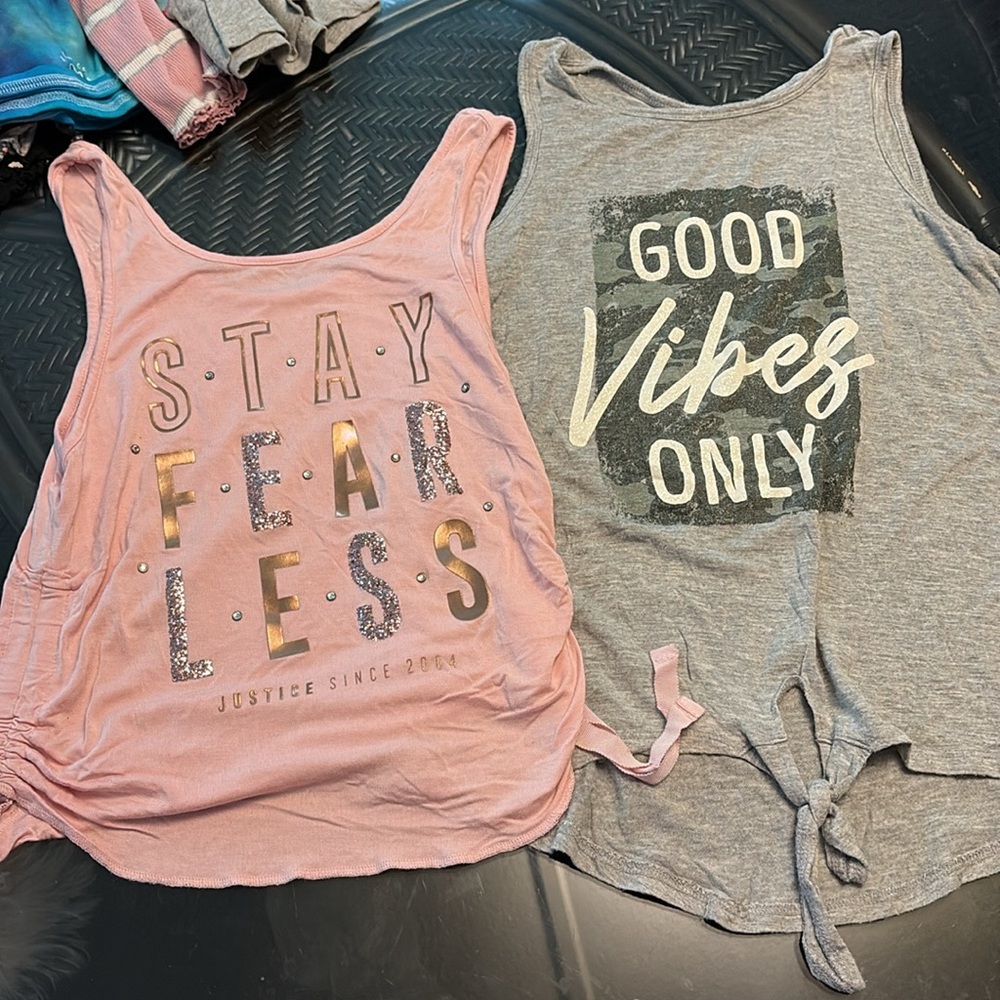 Bundle of shirts dresses and leggings